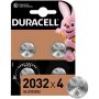 Duracell Lithium Coin Batteries 3V 2032 4 Pack