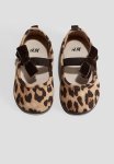 Bow-detail Ballet Pumps - Brown leopard Print
