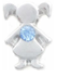 Bcg - Children Birthstone Charms For Floating Locket Girl - December