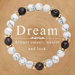 Elegant & Minimalist Style 1 PC Natural Stone Bracelet Match Different Beads Like White Turquoise & Lava Stone Perfect Gift For