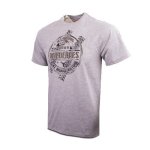 WMA426 Grey Mel Adventure Stamp Tee - XL