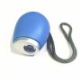 Portable Digital Projection Alarm Clock MINI Projector LED Clock Carry Time Flashlight Clock With Hanging Rope Blue