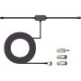 75 Ohm Fm Dipole Antenna Adhesive Mount For Home Stereo Receivers