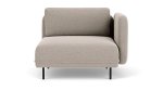 Ellis 1 Seater Interchangable Arm Agnes Brown - Agnes Brown 101