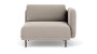 Ellis 1 Seater Interchangable Arm Agnes Brown - Agnes Brown / 101