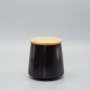 Black Ceramic Storage Canister - Small 8.5 X 10.5CM