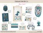 Cot Duvet Bedding Dinosaur Dino Boy Set