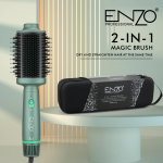 Enzo EN-4110 Hair Comb 2-IN-1 Professional Negative Ion Hair Comb. - Green