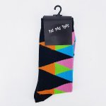 Mens Geometric Colours Socks - Factory Plaza