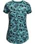 Girls' Ua Fierce Instinct Print Short Sleeve - COSMOS-476 / Yxs