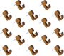 Wood Pushpins Wall Tacks 20PCS Coffee Color Thumb Tacks For Cork Board