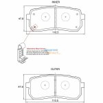 Stone Brake Pad Set Rear SP82280