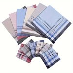 3PCS Men's Cotton Handkerchief For Seniors Absorbent And Thin Hand Towel Women's Vintage Square Cotton Towel For Summer Hand Tow