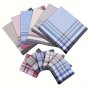 3PCS Men's Cotton Handkerchief For Seniors Absorbent And Thin Hand Towel Women's Vintage Square Cotton Towel For Summer Hand Towel