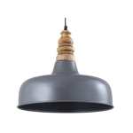 Leyton Metal And Wood Pendant Light