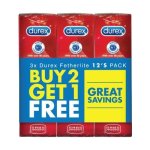 Durex Fetherlite Condoms 12'S - Buy 2 Get 1 Free