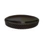 Polyresin Textured Soap Dish Black