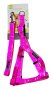 Nunbell Professional Reflective Harness & Leash - Pink Size: Small