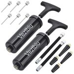 2 Sets Hand Pump For Balls Ball Pump With Needles - Air Pump For Basketball Soccer Football Volleyball Includes 6 Needles For Sp