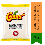 Rice & Lentils Flour Handva Flour 1KG - Traditional Coarse Flour Blend For Savory Gujarati Handvo & Muthiya Delivers Authentic C