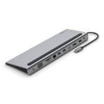 Belkin USB C Hub 11-IN-1 Multiport Adapter Dock With 4K HDMI Dp Vga Usb-c 100W Pd Pass-through Charging 3 A Gigabit Ethernet Sd