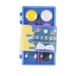 Compact Watercolour Paint Cake 8 Bright Colours For Easy Painting