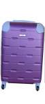 Smte Luggage 24 Inch Suitcase Purple With Keychain