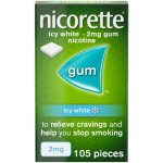 Nicorette Gum Icy White 2MG 105 Pieces
