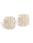 Goldair Gold Cubic Zirconia Flower Stud & Hoop Earrings 3-PACK