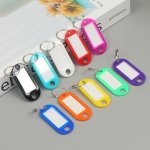 10 20 30 50PCS Random Color Key Tags With Labels Plastic Prevent Missing Key Identifiers Luggage Bag Accessories