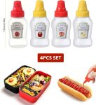Zs - MINI Condiment Bottle Set - 4PCS