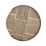 Mixme Side Table Combo 1 - Knysna Blackwood With Tribal Routered Pattern