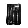 Stainless Steel 3 Piece Braai Utensil Set In Carry Bag