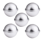 Set Of 5 - 6.5 Cm-aluminium Bath Bomb Molds/moulds