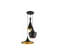 Hanging LIGHT-3-IN-1 Domes-black & Gold