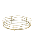 Goldair Gold Round Mirror Tray - None None