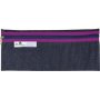 4KIDS School Pencil Bag Denim 33CM Purple