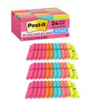 Post-it MINI Notes 1 3 8 X 1 7 8 In 24 Pads America's 1 Favorite Sticky Notes Poptimistic Post-it Notes Power Pink Aqua Blue Vit