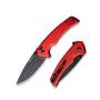 Sencut Serene Red Aluminium Handle Blk Stonewash D2 Blade - S1022B-2
