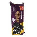 Hide & Seek Black Bourbon Creme Sandwich Vanilla 100G - Dark Rich Cocoa Biscuits With Smooth Vanilla Cream Layer Sweet Everyday