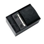 5 Piece Men's Tie Gift Set Luxury Necktie Pocket Cufflinks Handkerchief