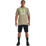Under Armour Men's Gl Foundation Short Sleeve T-shirt- Khaki Grey lime - 2XL