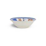 16CM Flower Design Ceramic Dessert Bowl White