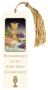 Remembrance Of My First Holy Communion - Bookmark With Golden Tassel - Dark Background