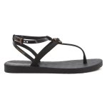 Atena Sand Sandals - Black beige - 8