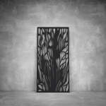 Wall Art D043 - 2900 X 1400 X 20 Indoor Matt Black Cool White