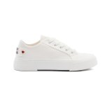 Logo Platform Sneakers -white
