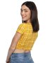 Crop Shirt - Mustard - Mustard / XL