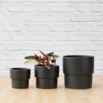 Flo Planter - Black - 16CM