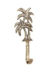 Palm Tree Double Hook - Brass - Medium